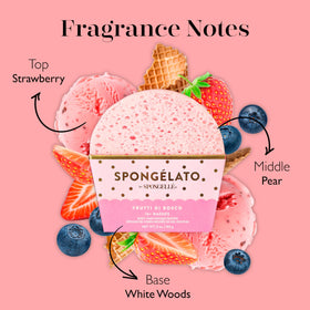 Wild berry lather from Frutti di Bosco for a refreshing, spa-like wash.