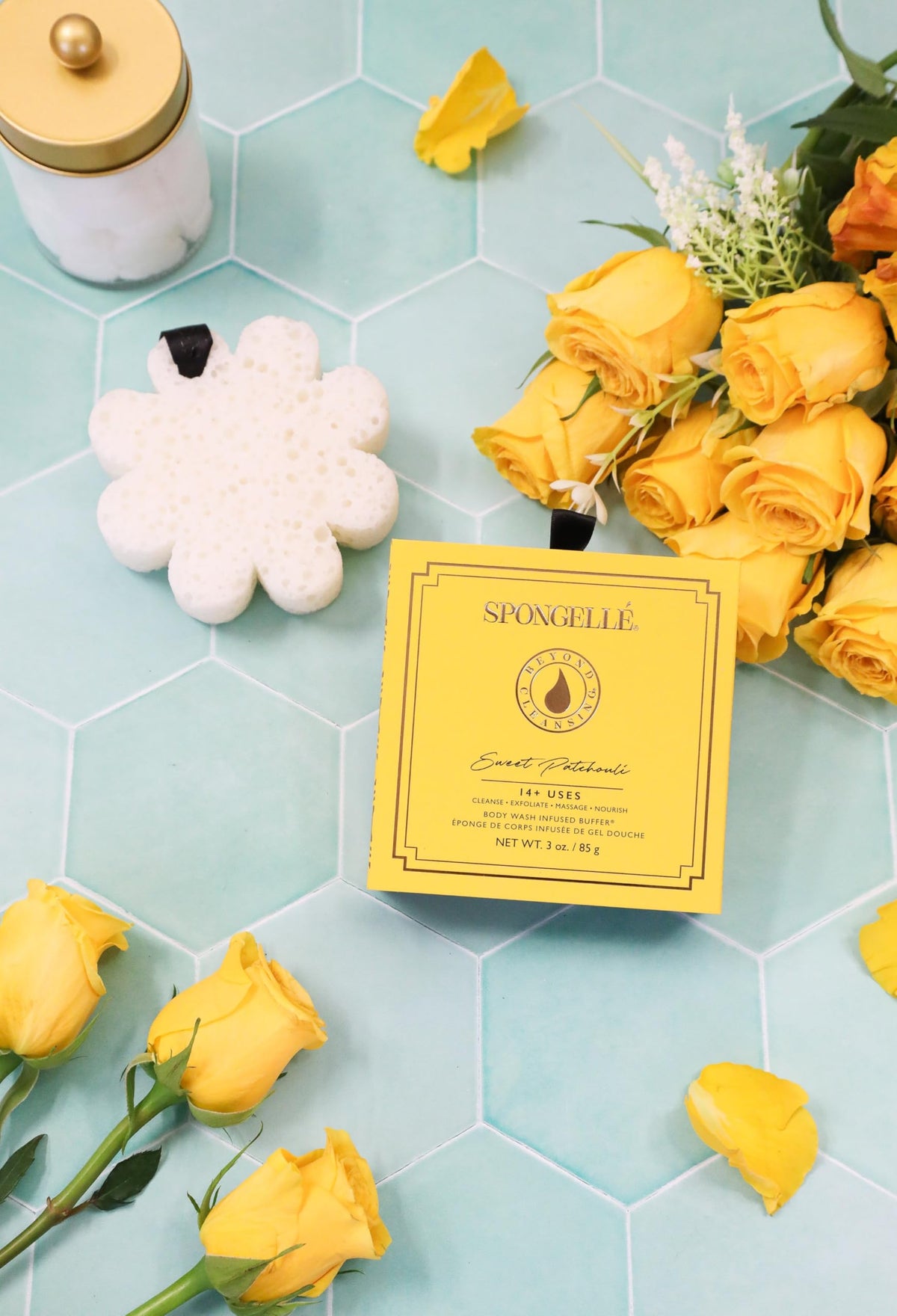 Spongelle made-in-usa packaging highlights domestic production.