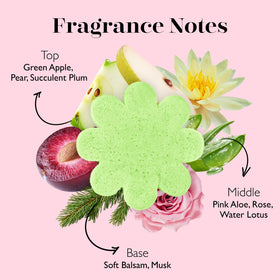 SPONGELLÉ Pink Aloe Eco Buffer lather application close-up showing rich foam