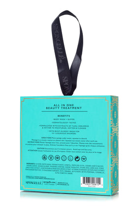 SPONGELLÉ Beach Grass Musk fragrance close-up evokes beachside spa vibes for daily cleansing.