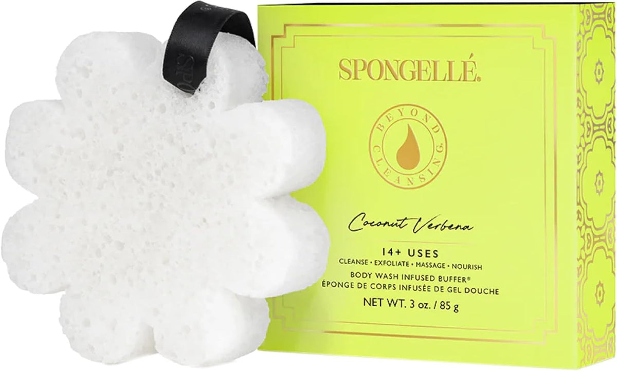 SPONGELLÉ Wild Flower box bundle with grapefruit-cassis scent enhances refreshing cleansing.
