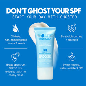 Spooge Ghosted reef-safe label highlights vegan, Leaping Bunny certified formula