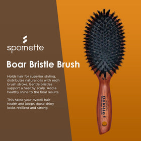 Spornette Deville paddle brush ideal for smooth blow dries and finish