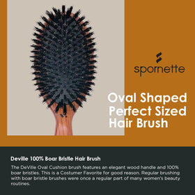 Spornette Deville wooden handle brush designed for comfortable styling