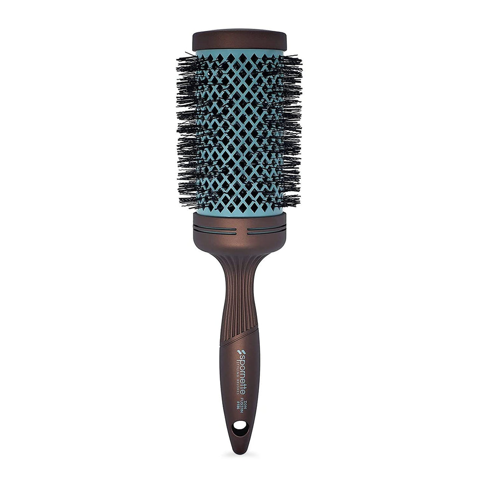 SPORNETTE Ion Fusion 3in round brush with ceramic barrel for smooth, voluminous blowouts