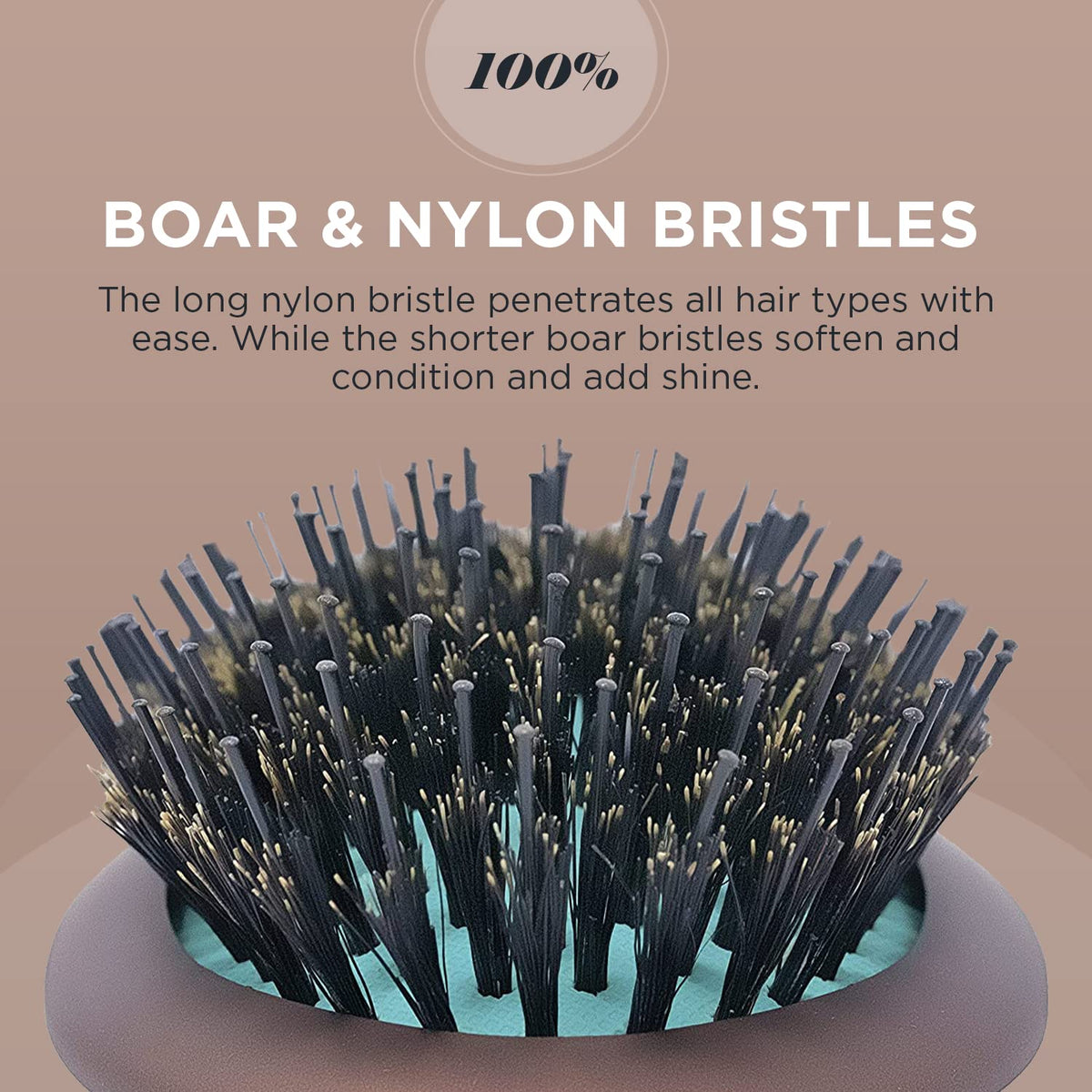 Spornette Ion Fusion Cushion Oval Brush protective cushion to prevent snagging during brushing