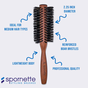 SPORNETTE reinforced boar bristles for durable everyday use
