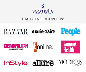 Spornette portable travel-size porcupine brush fits your bag for quick touch-ups.
