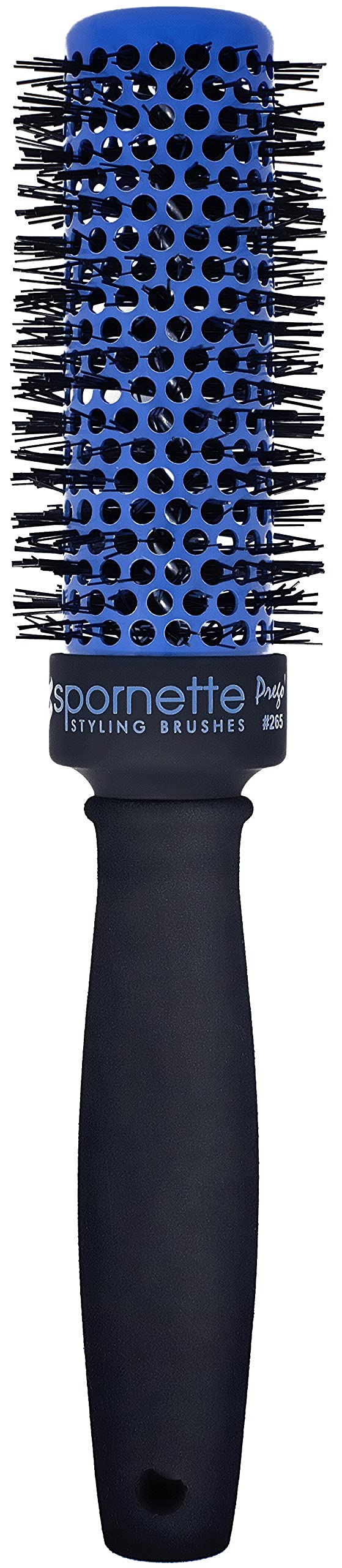 SPORNETTE Prego nylon nano silver bristles reduce static for a silky, frizz-free finish