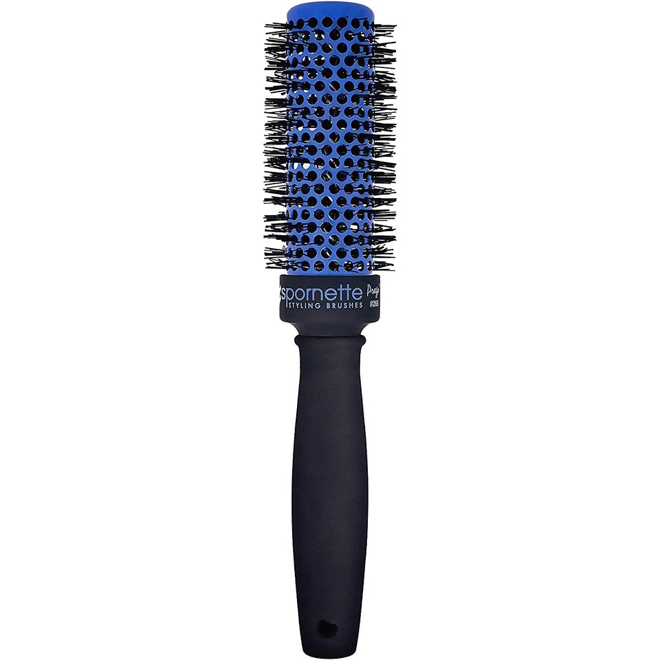 SPORNETTE Prego 2-Inch Round Brush with vented barrel for faster drying and voluminous results