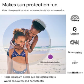 SpotMyUV 48-count packaging for family sunscreen management.