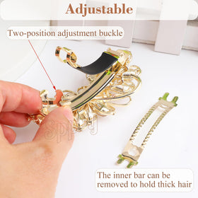 3.5 inch length ideal for ponytails and French twists.