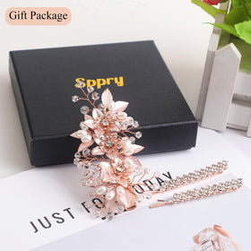 Set of three Sppry hair accessories for versatile evening hairstyles.