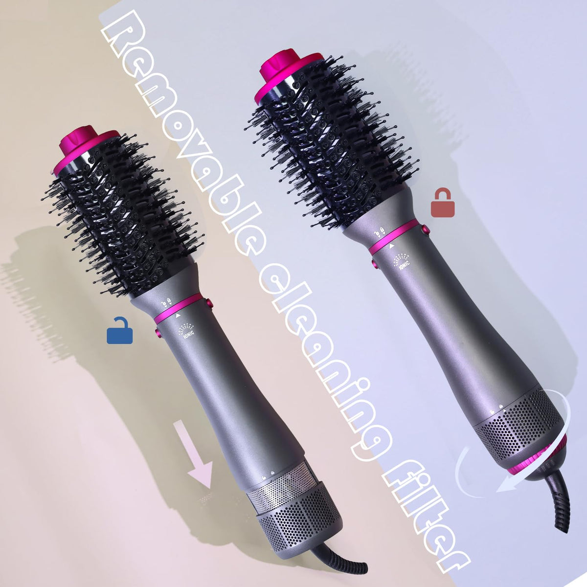 SPPZCUR air duct attachment for even heat distribution while styling