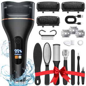 Spriak electric foot callus remover kit front view for at home pedicure.