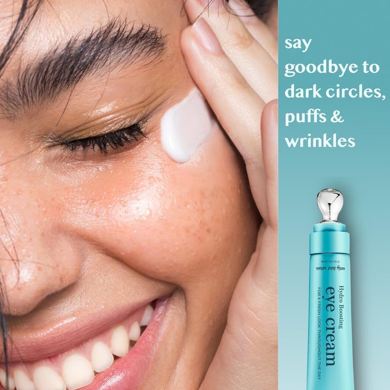 SPRING SISTERS eye cream application texture highlights smooth glide and absorption.