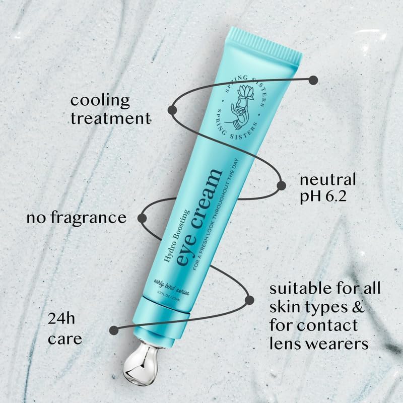 SPRING SISTERS Korean formula bottle highlights nourishing ingredients for the eye area.