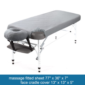 SPRINGSPIRIT ultra-soft microfiber top feels gentle on skin during massage.