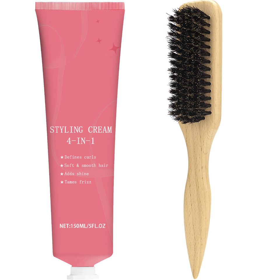 Springsugar styling cream 4-in-1 smooths flyaways for a polished look.