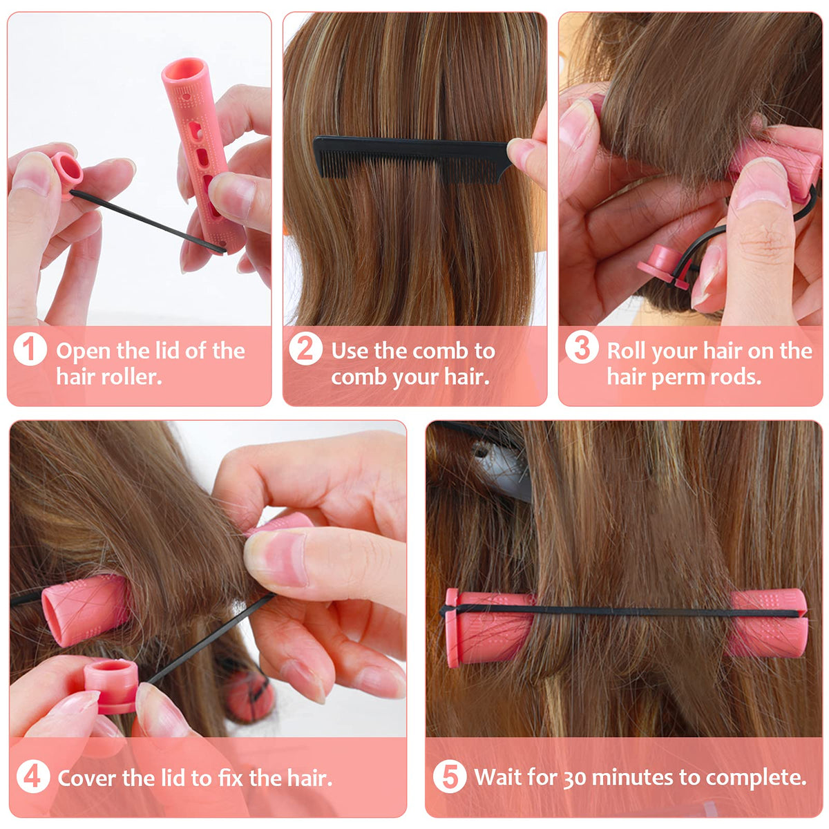 SPTHTHHPY perm rods 6 cm length for versatile styling