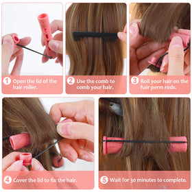 SPTHTHHPY perm rods 6 cm length for versatile styling