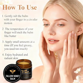 SPVMGRK Beef Tallow Balm packaging: eco-friendly design for sustainability.