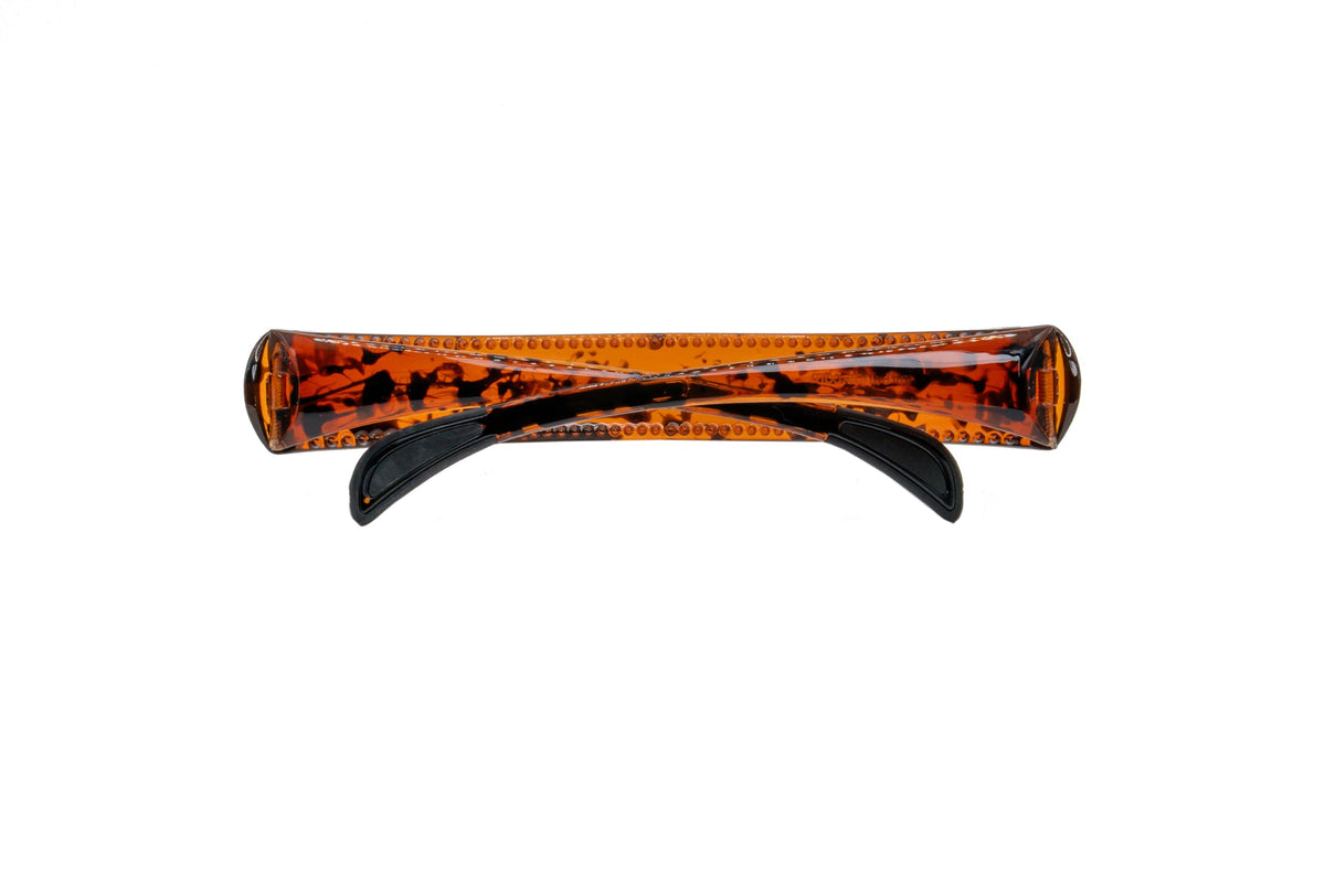SqHair Hinged Headband on model shows stylish lift without bulk.