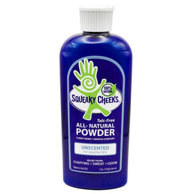 Squeaky Cheeks dusting powder 5oz ready for everyday use on sensitive skin