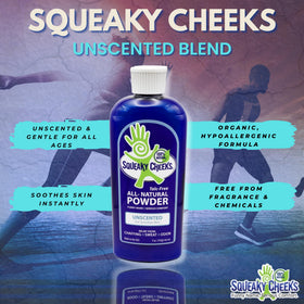 Squeaky Cheeks packaging marked Made in USA emphasizing quality