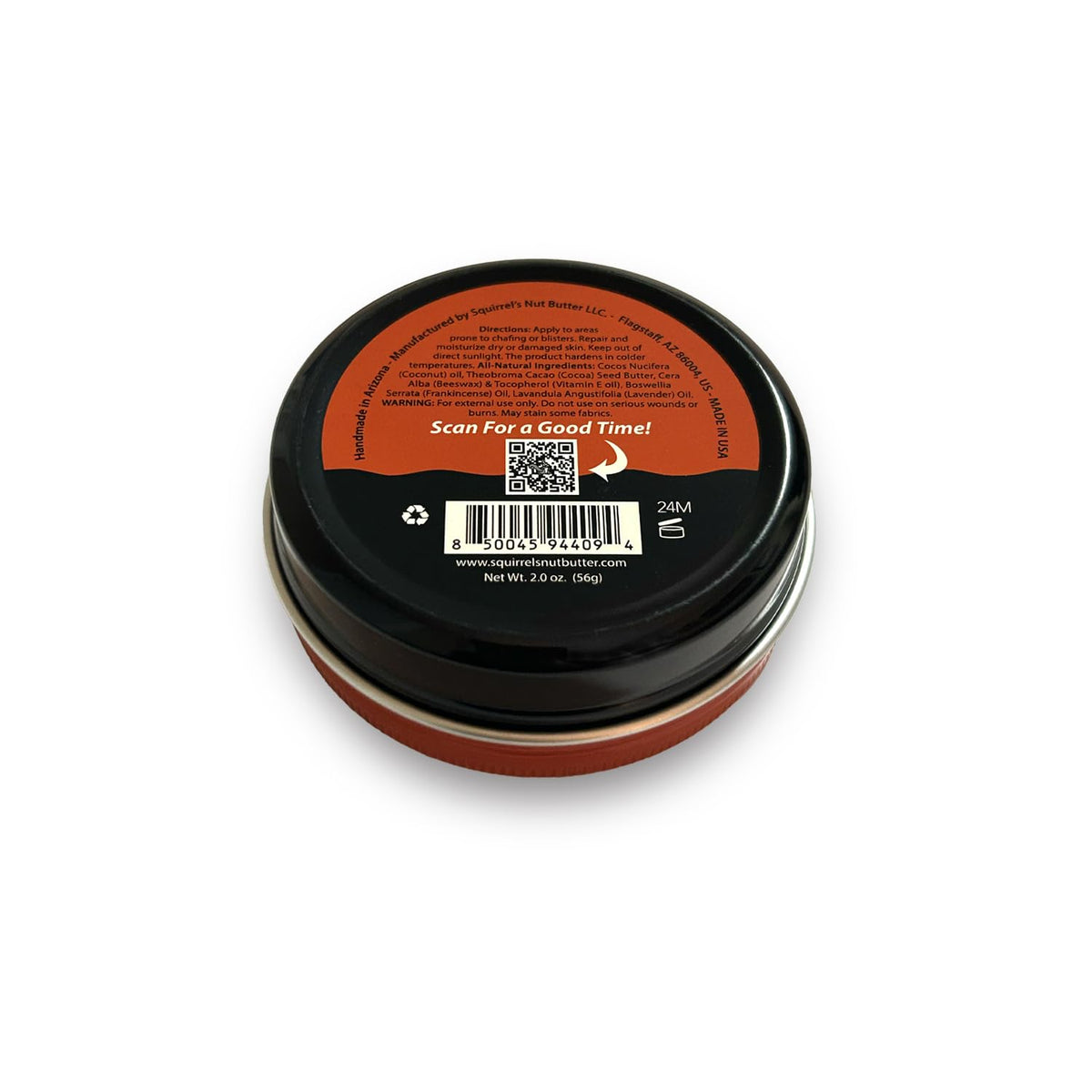 Compact travel tin packaging ideal for on-the-go use.