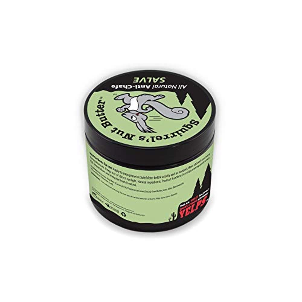 Squirrel's Nut Butter applied on thighs demonstrates protection during runs and rides.
