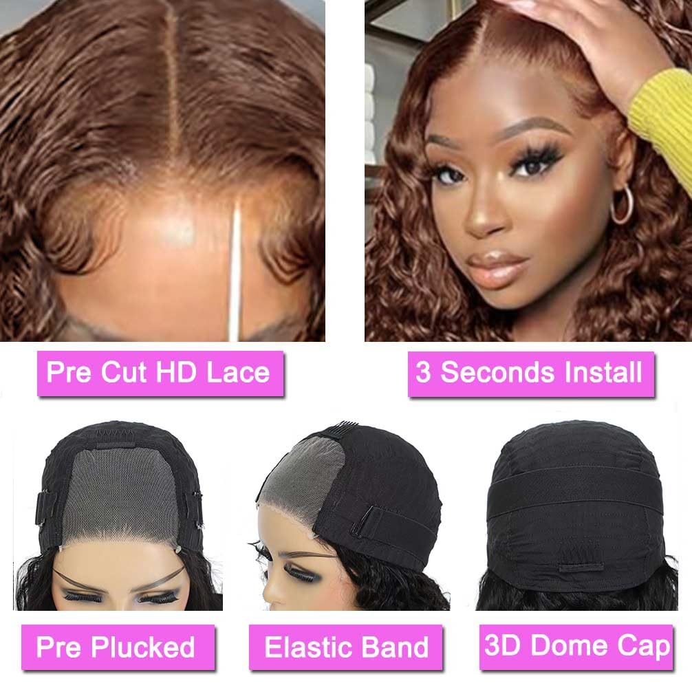 Srakuw Brazilian human hair wig pre-plucked for quick, confident wear