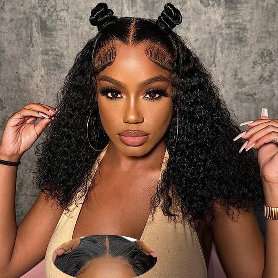 Srakuw wear-and-go glueless wig with water wave texture for easy styling