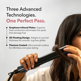 StyleQ negative ions help reduce frizz and lock in moisture