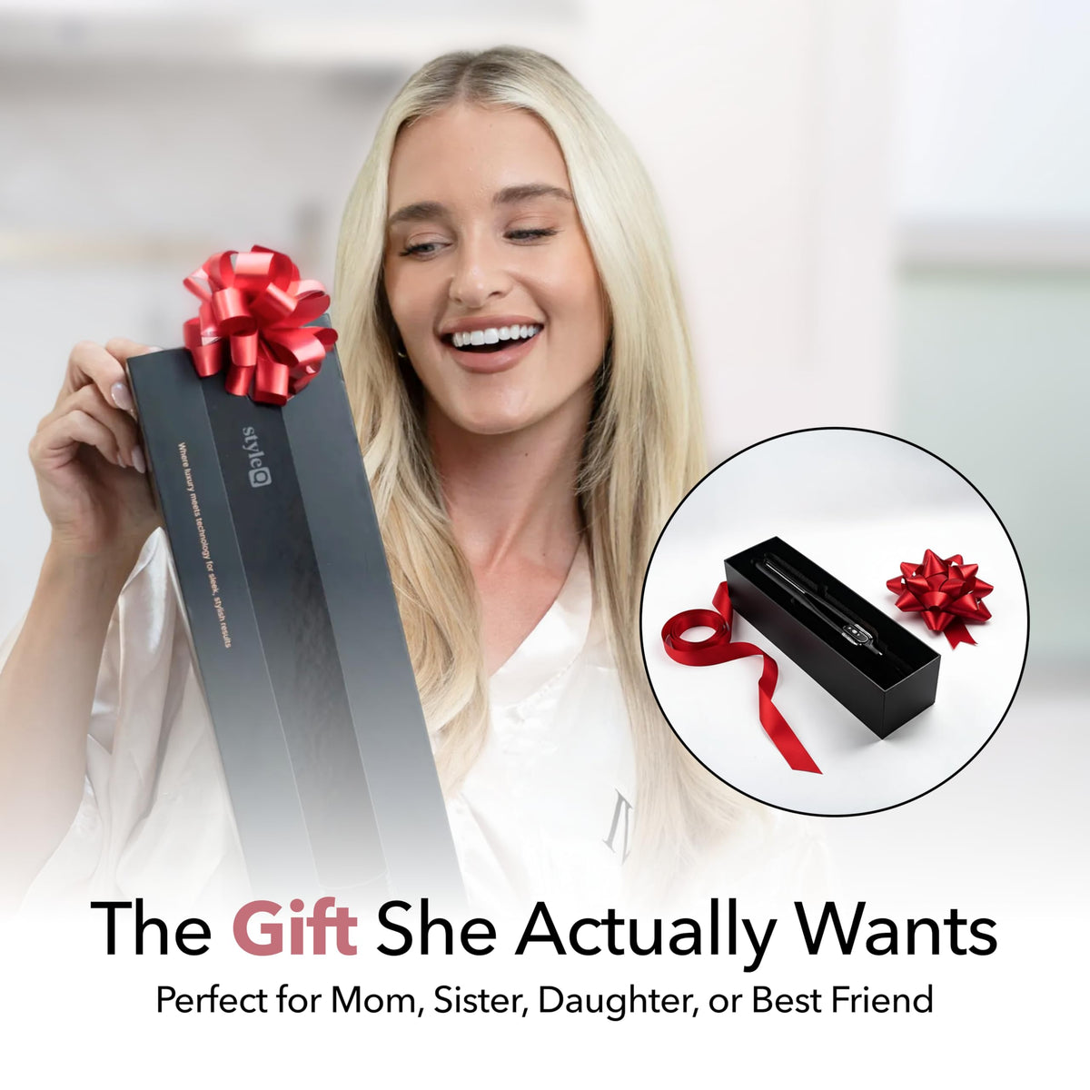 StyleQ red light therapy feature supports smoother, healthier-looking styling