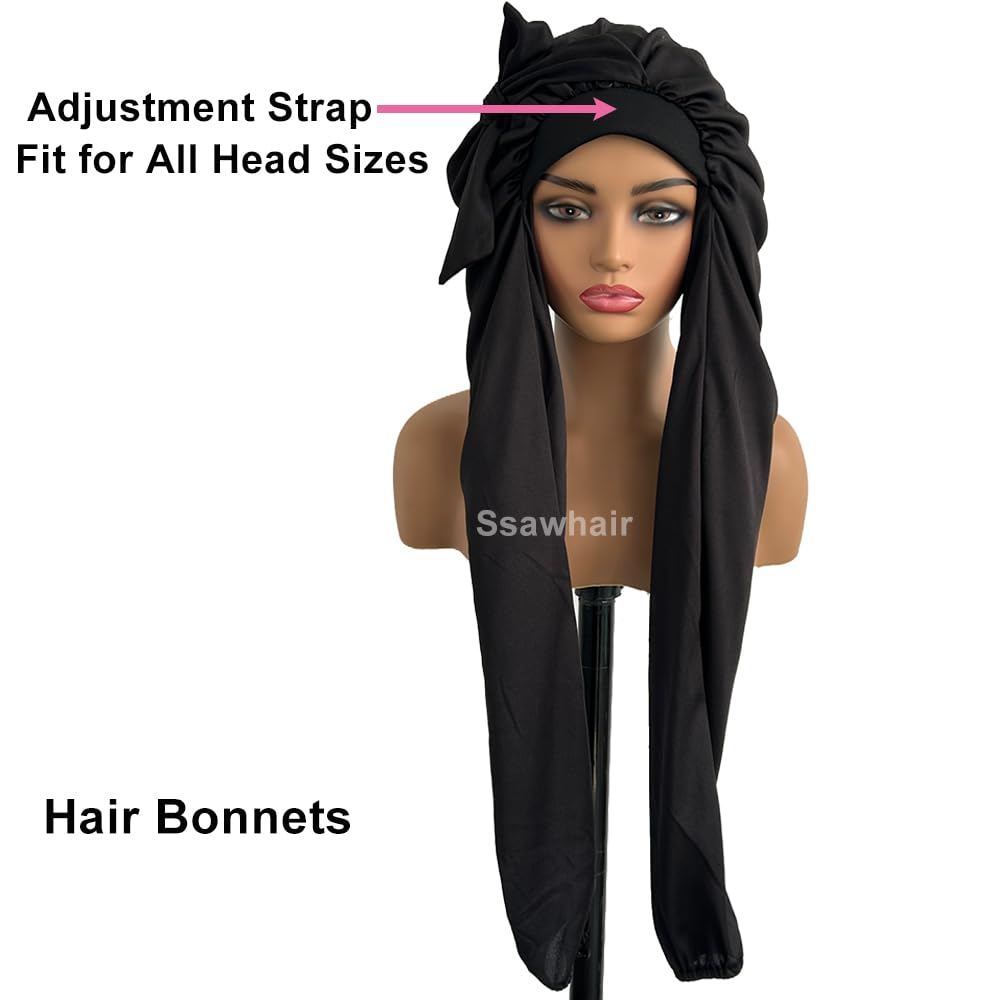 Ssawhair adjustable-fit bonnet contours to your head for comfort