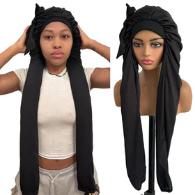 Ssawhair bonnet for sleeping protects long hair while you rest