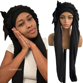 Ssawhair long braids bonnet for women keeps braids neatly tucked