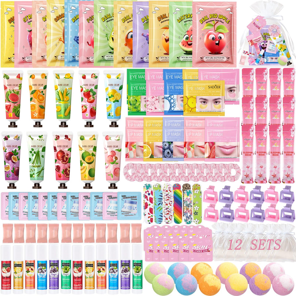 SSZS spa party favors kit overview for shared pampering sessions