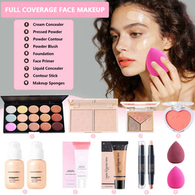 SSZS All-in-One Makeup Kit pressed powder and concealer for a natural, even skin tone.
