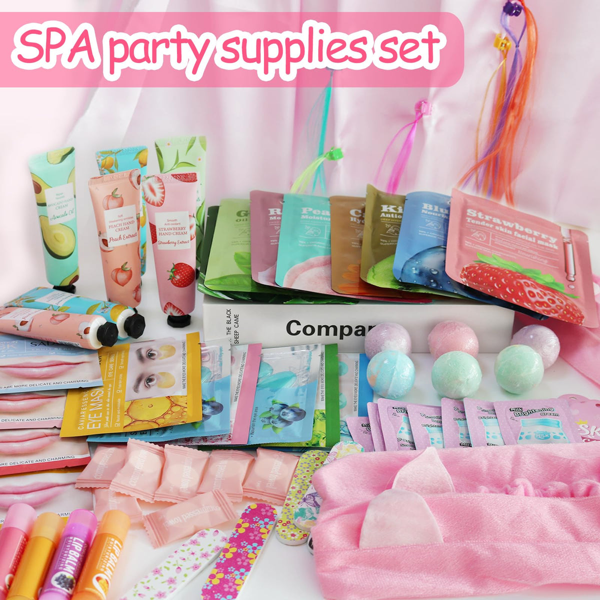 SSZS spa party under-eye patches refreshing tired eyes during a sleepover