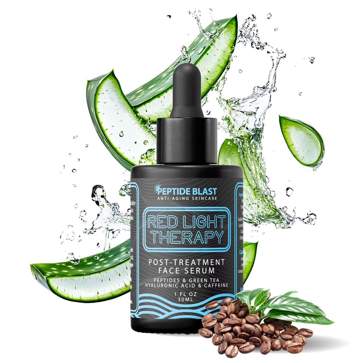 St. Croix Peptide Blast serum dispensing drop highlights quick absorption after therapy