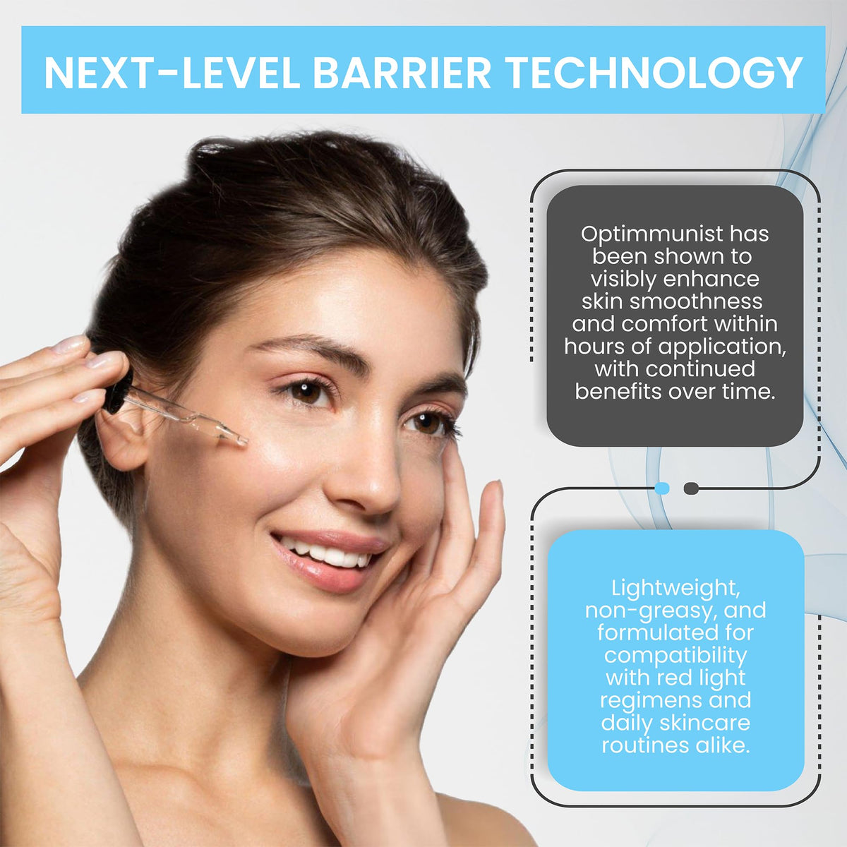 St. Croix Peptide Blast serum marine extract illustration suggests barrier-supporting formula