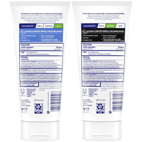 St. Ives Blackhead Clearing Green Tea scrub bottle targets pores for clearer skin.