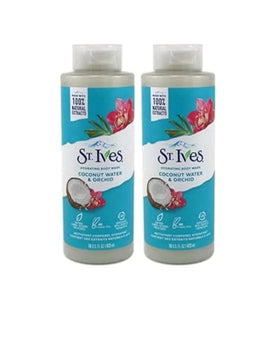 St. Ives coconut orchid extracts closeup for gentle, plant-based cleansing.