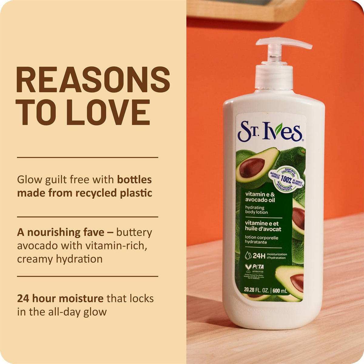 Scented lotion with uplifting fragrance for daily use.