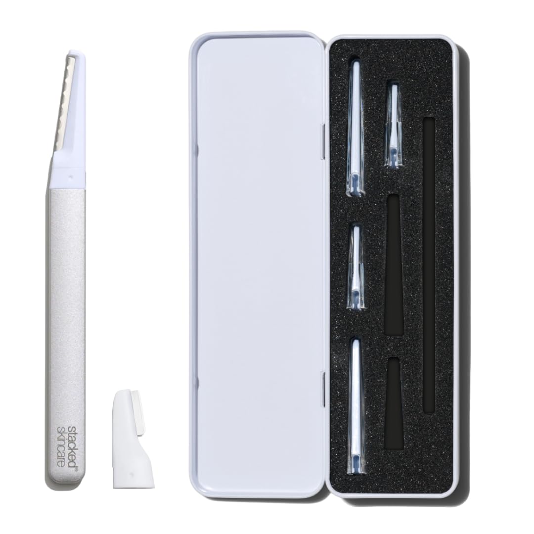 StackedSkincare dermaplaning tool front view for precise exfoliation