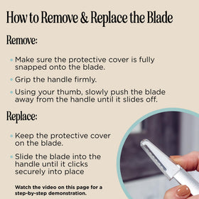 StackedSkincare packaging displaying blades and tool neatly