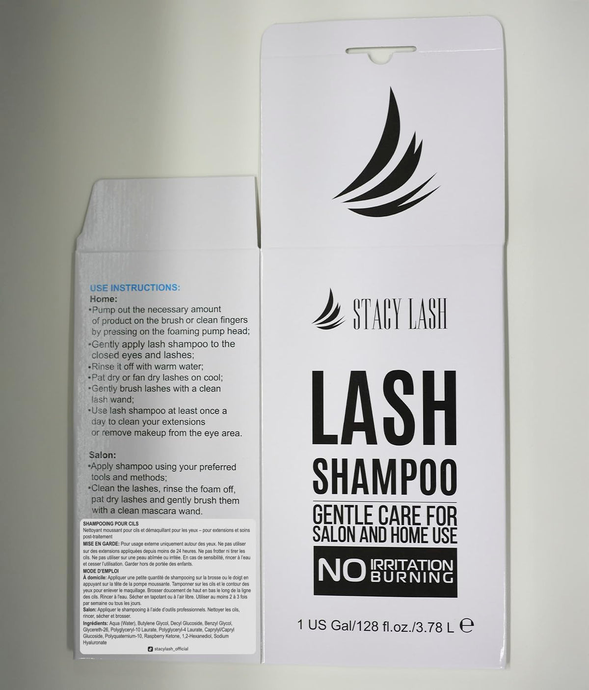 STACY LASH eyelash cleanser used as makeup remover