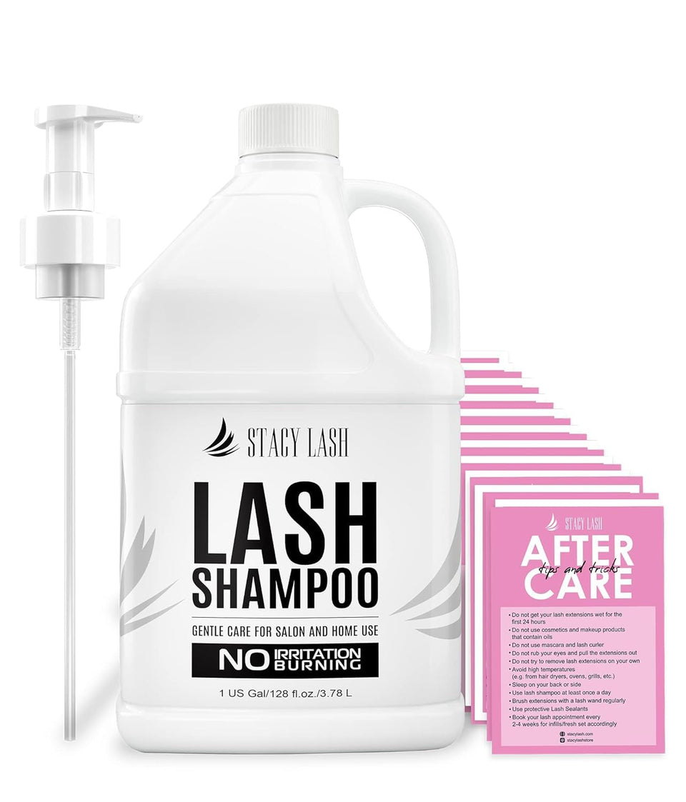 STACY LASH eyelash extension shampoo bottle for salon use and home care